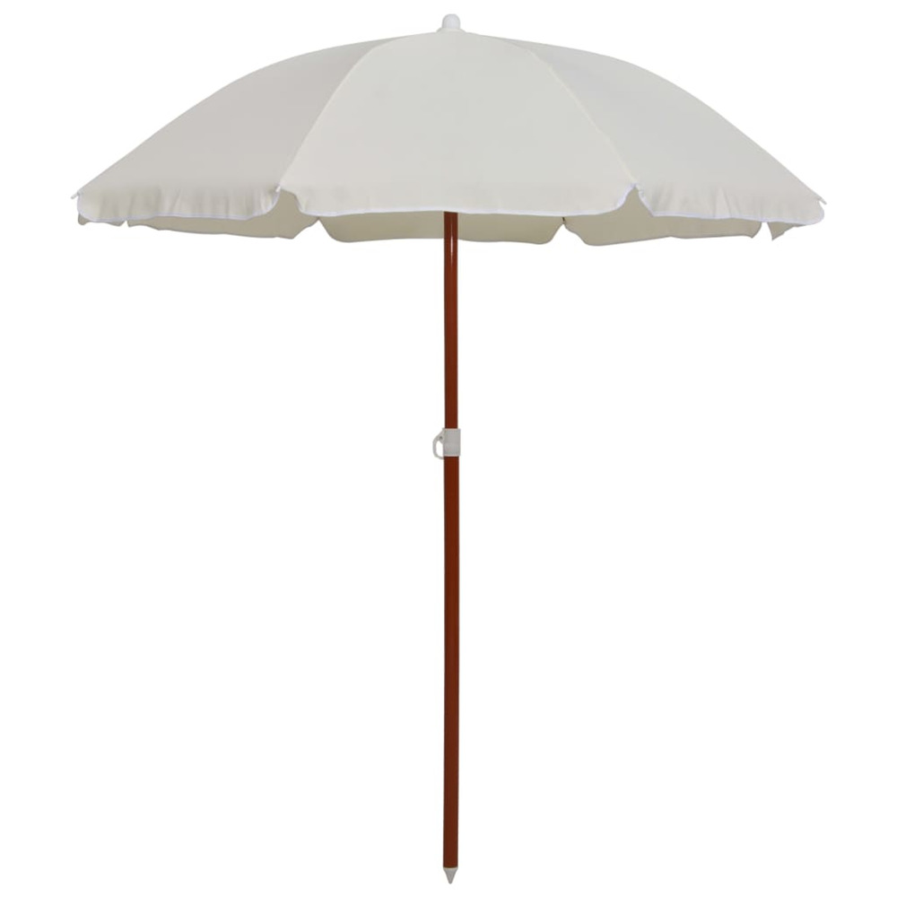 Parasol avec mÃ¢t en acier 180 cm Sable