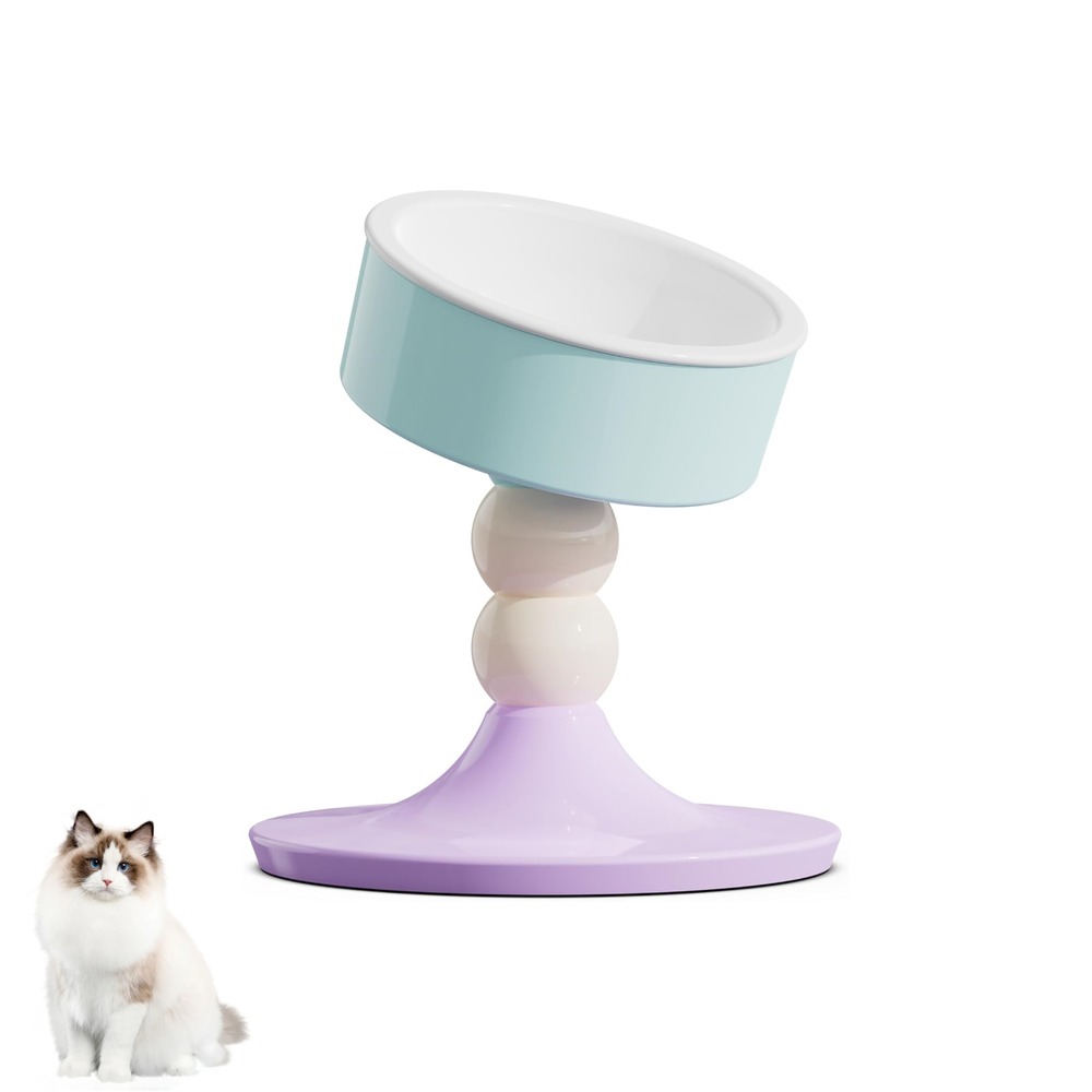 Gamelle surélevée réglable chat/chien - céramique