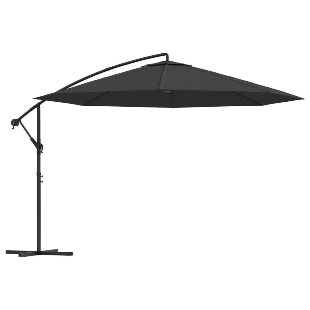 Parasol dÃ©portÃ© avec mÃ¢t en aluminium