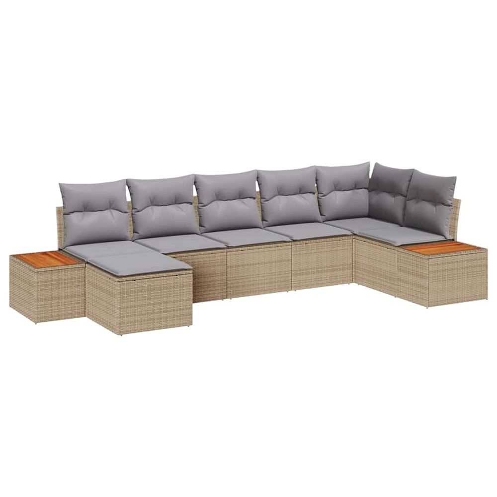 Ensemble de canapé de jardin 8 pc 7-nombre de places