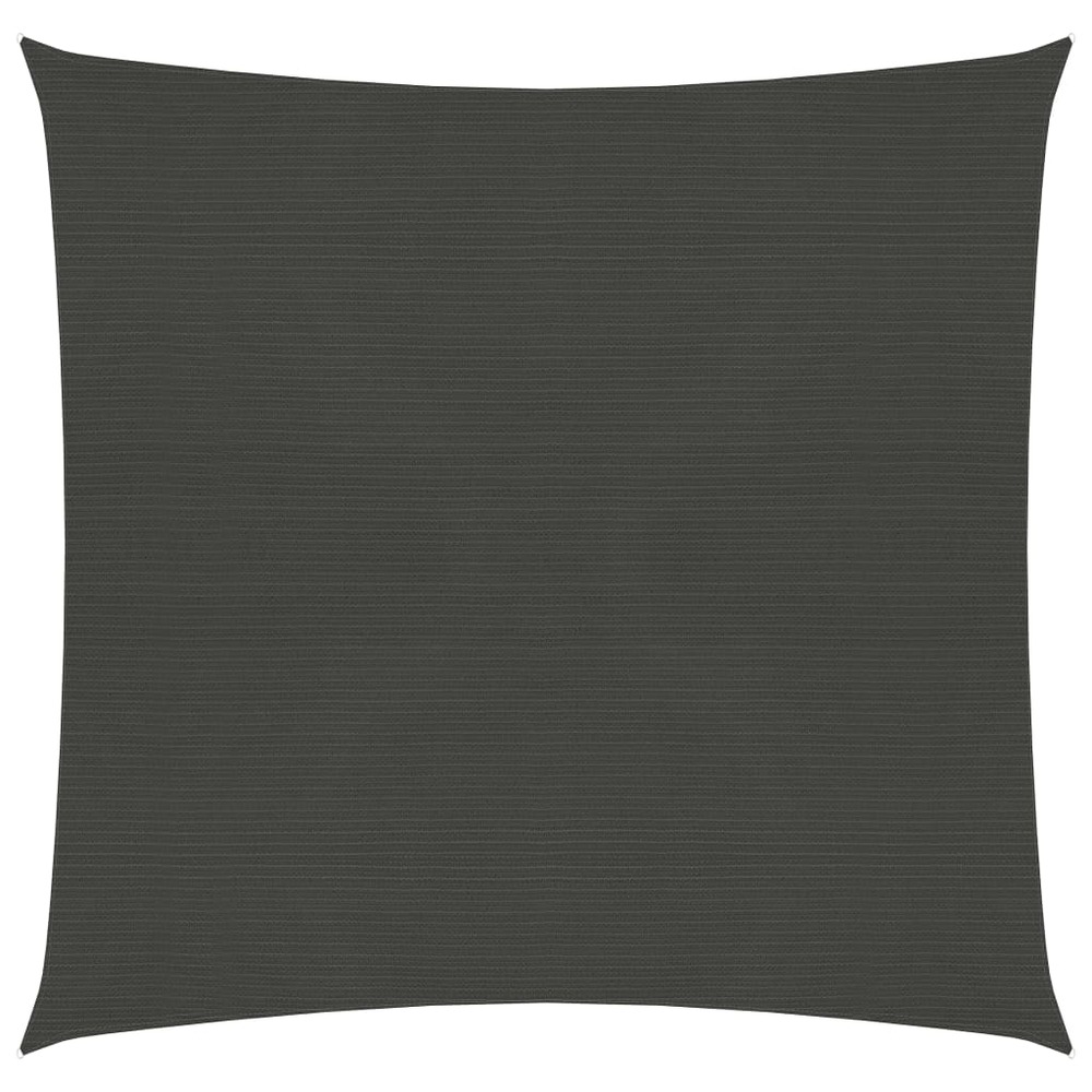 Voile toile d'ombrage parasol 160 g/m² 2,5 x 2,5 m pehd anthracite