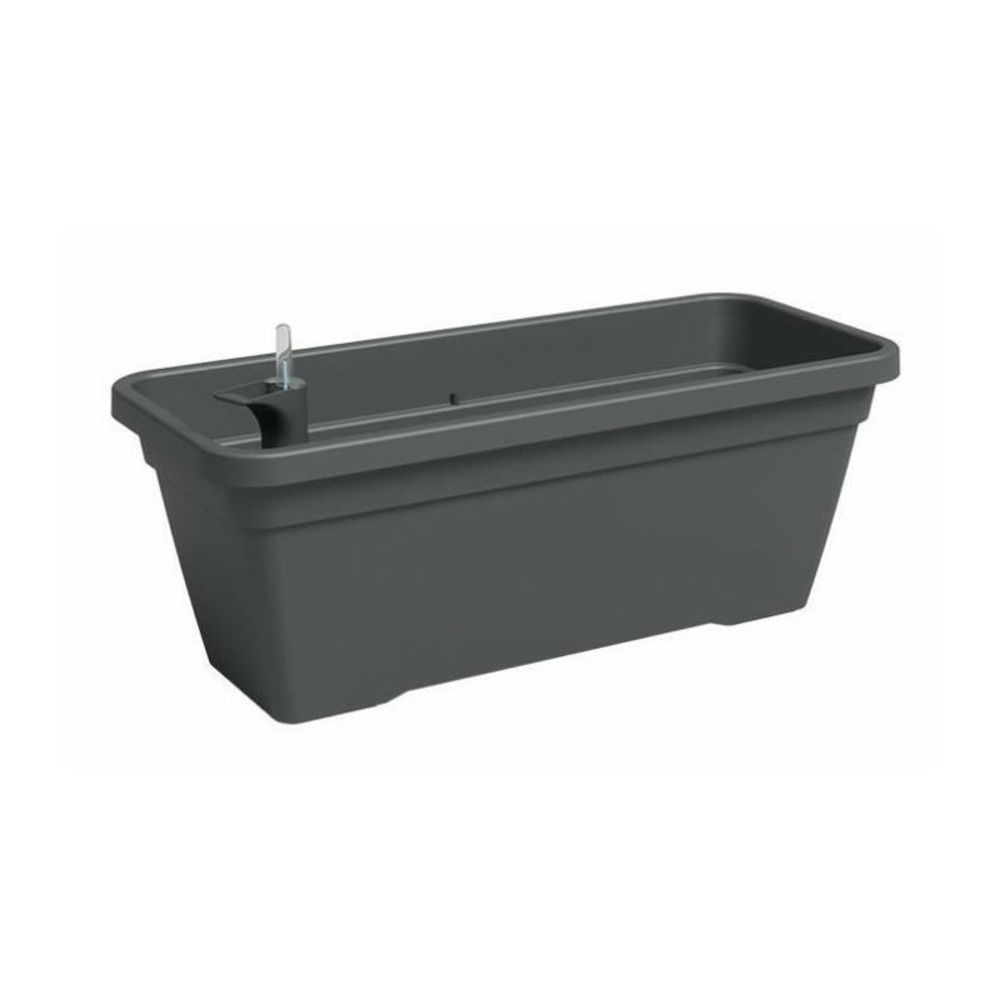 Jardiniere - plastique - anthracite - rectangulaire - l57,9 x p24,3 x h22cm - artevasi