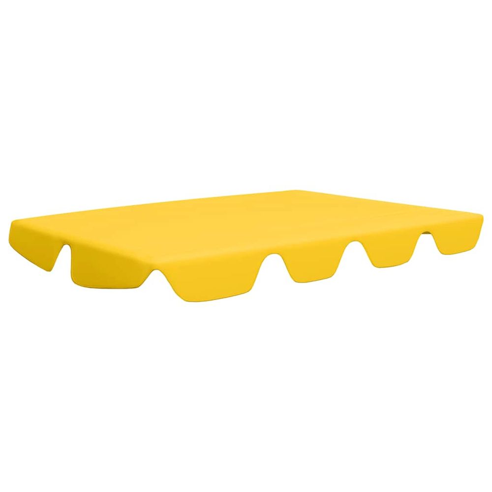 Toit de rechange de balançoire jaune 150/130x105/70 cm