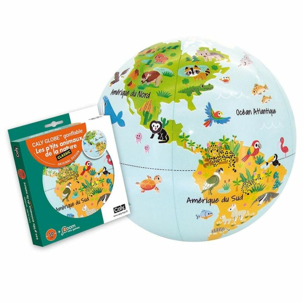 Globe terrestre gonflable : exploration de la nature et des animaux