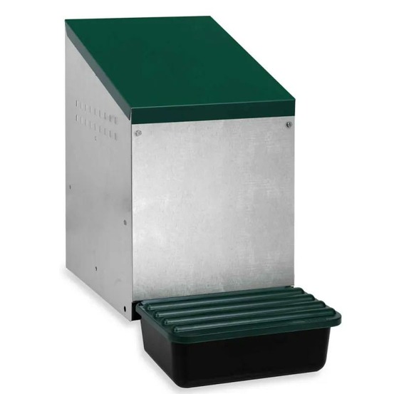 Nid pondoir galvanisé fond plastique 26,7x52x48cm fixation mur