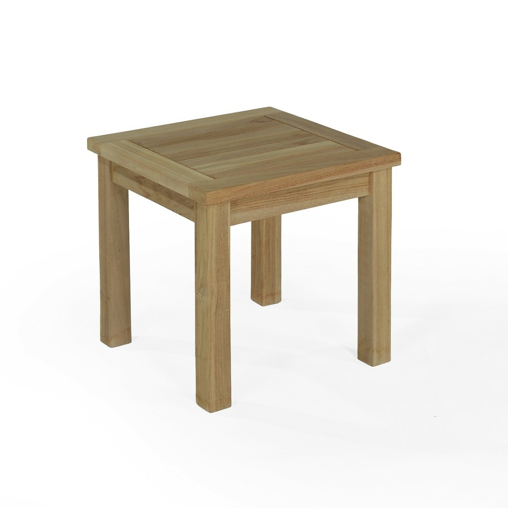 TABLE BASSE TECK COFFEE 45 CM-(783954)