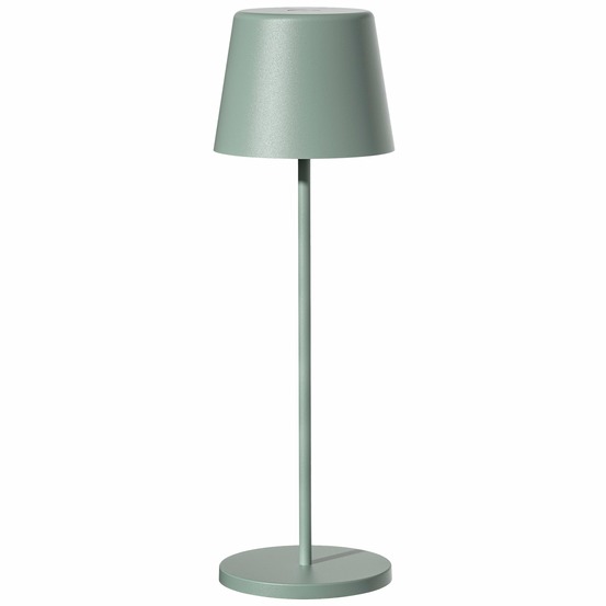 Lampe de table sans fil led kelly vert metal h38cm