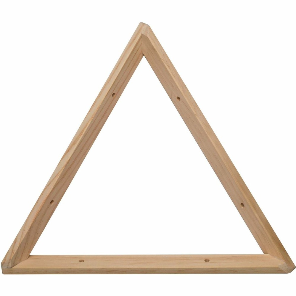 Equerre triangle en pin brut 30 cm