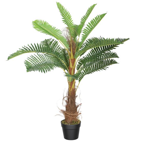 Palmier artificiel en peva pour salon et intérieur ambiance végétale 100 cm vert