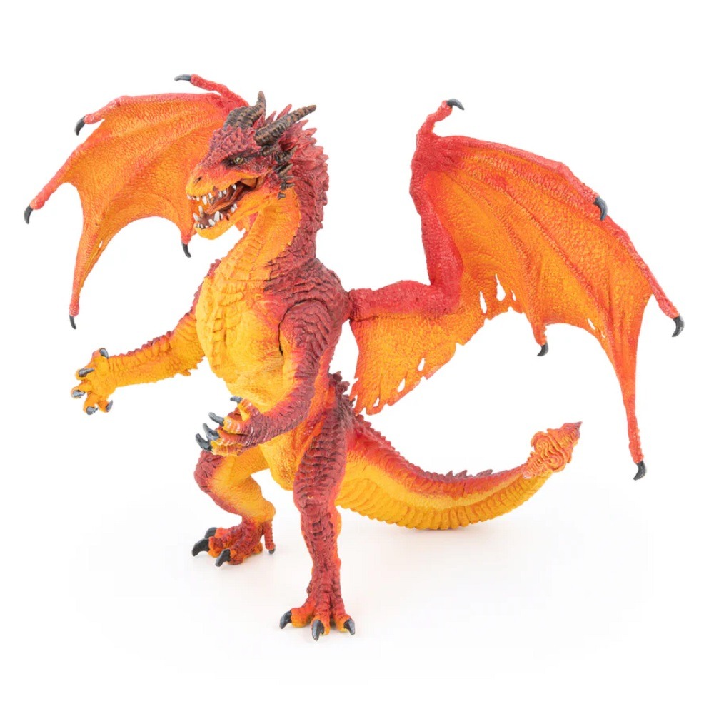 Figurine dragon roi de feu