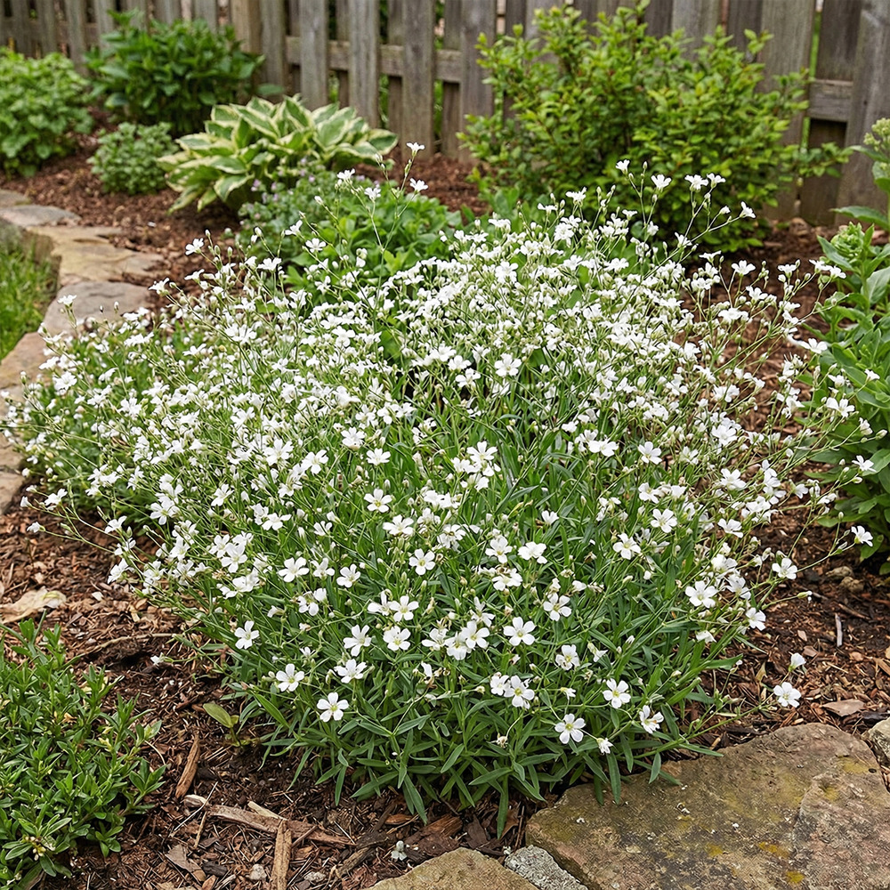 Lot de 6 - gypsophila repens alba - h. 10-20 cm