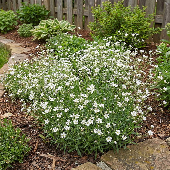 Lot de 6 - gypsophila repens alba - h. 10-20 cm