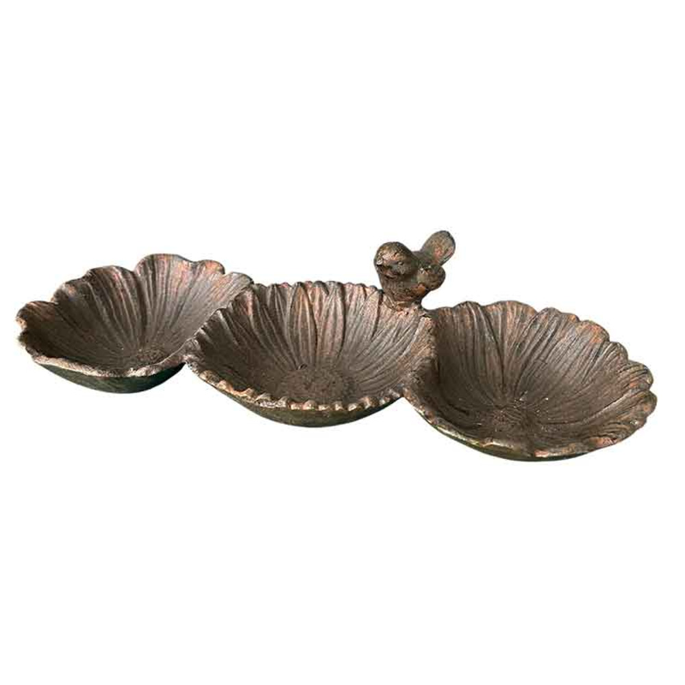 Mangeoire coquilles en fonte 29x17x8cm