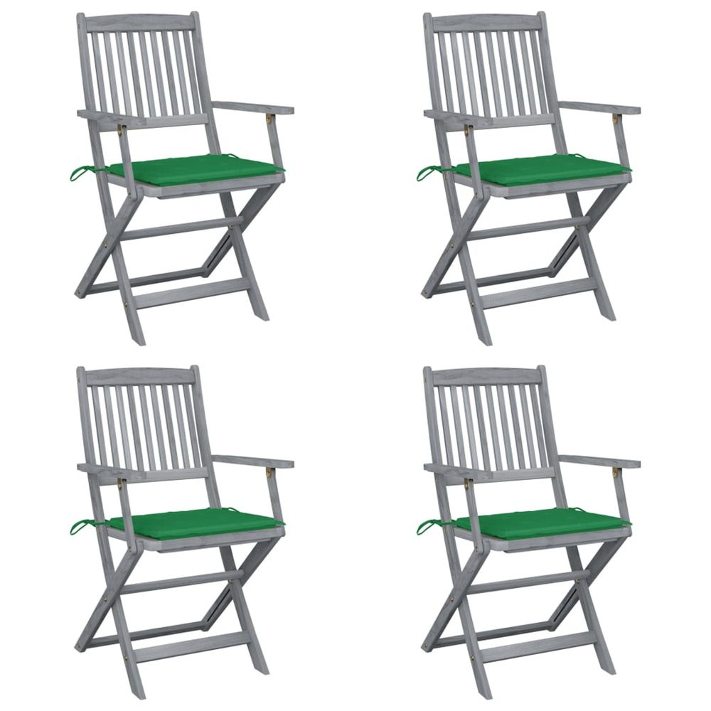 Chaises pliables d'extÃ©rieur 4 pcs