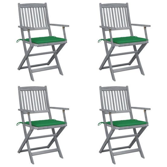 Chaises pliables d'extérieur 4 pcs