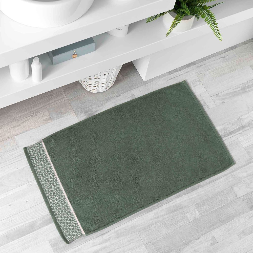 Tapis rectangle belin kaki 50 x 85 cm