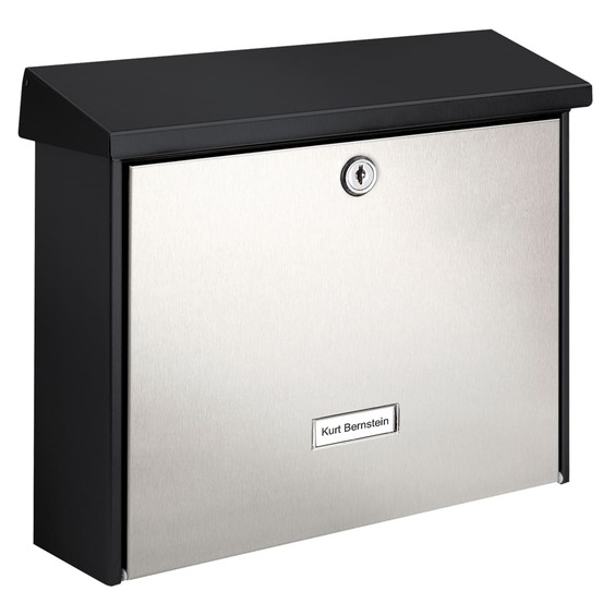 Boîte aux lettres london 6867b+s acier inoxydable argenté