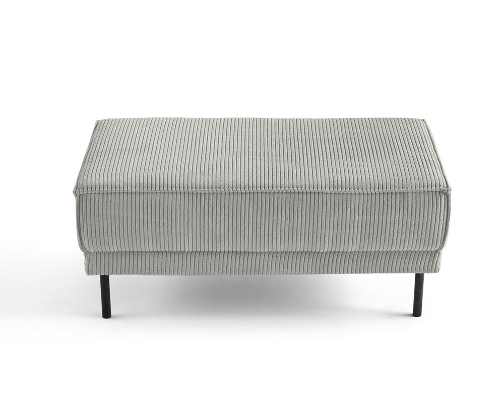 Charlie - pouf - pieds hauts - en velours côtelé