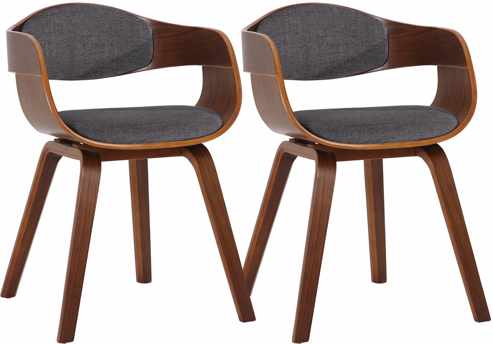 Lot de 2 chaises kingston tissu