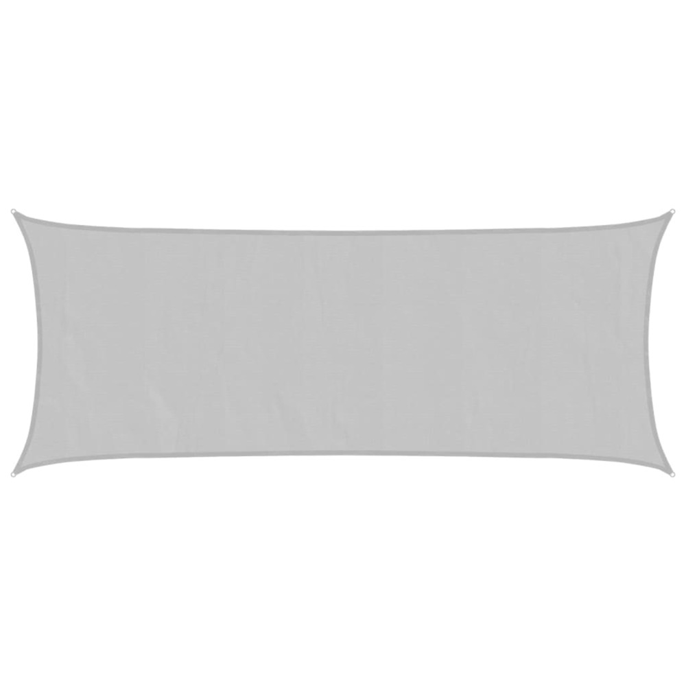 Voile d'ombrage gris clair 5x2 m 100% polyester oxford