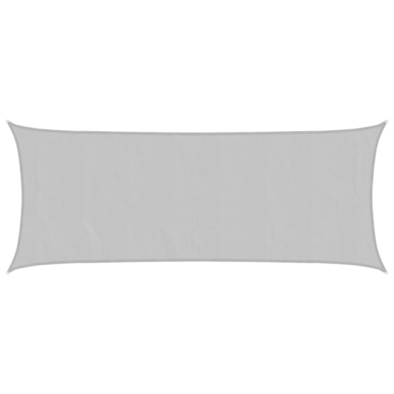 Voile d'ombrage gris clair 5x2 m 100% polyester oxford