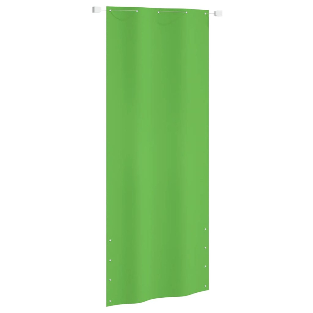 Écran de balcon vert clair 100x240 cm tissu oxford