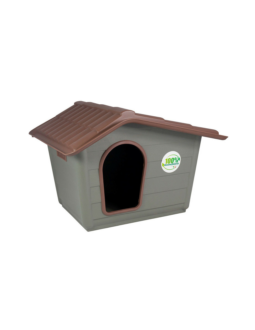 Mini maison eco 100% matériel recyclé avec double grille de ventilation 60x50x41cm