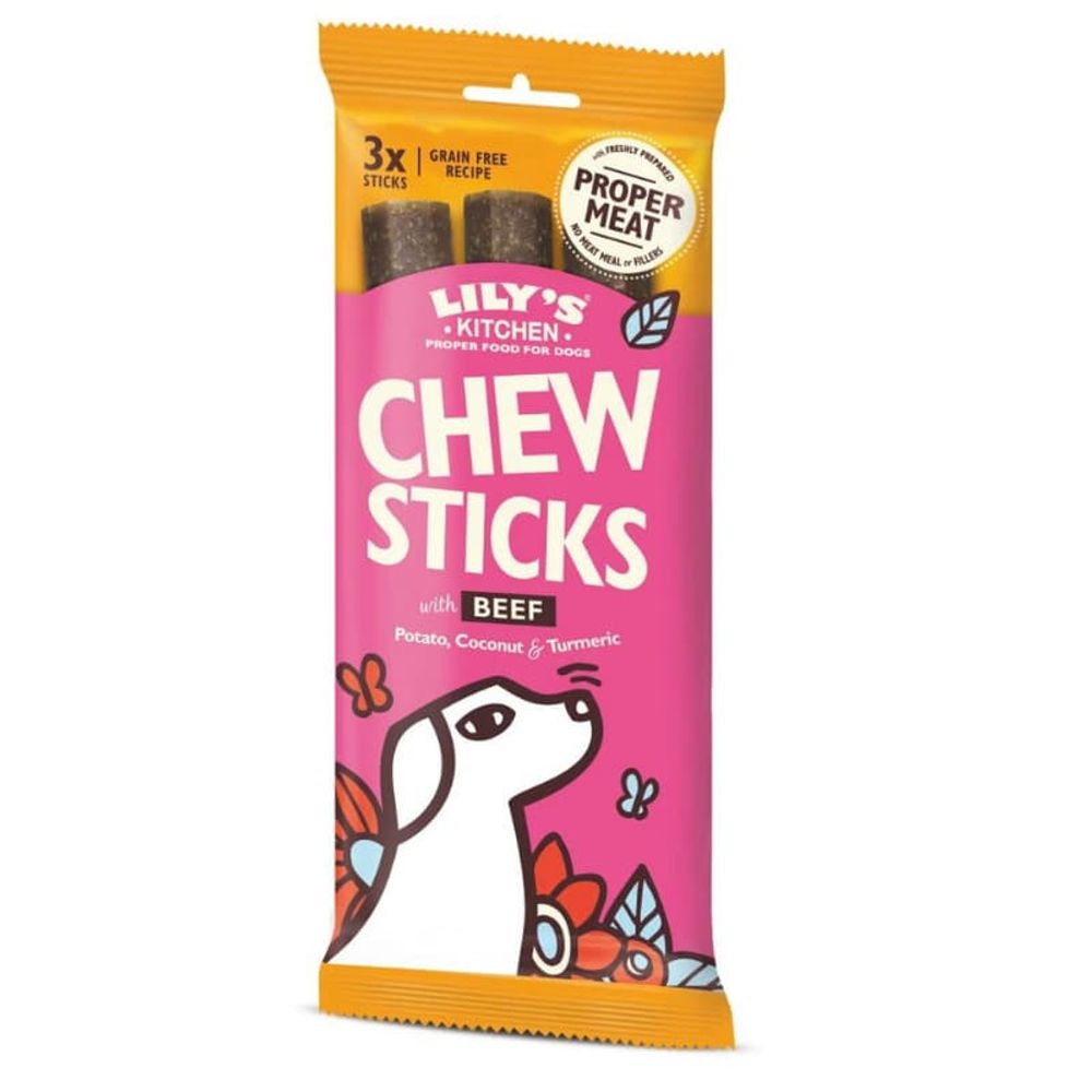 Friandises bâtonnet à mâcher au boeuf 120g