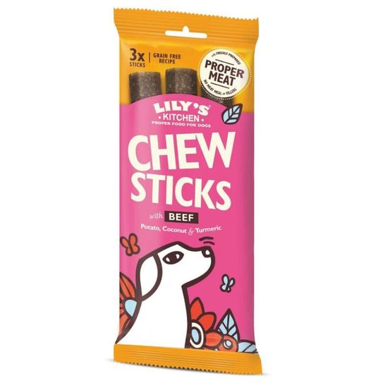 Friandises bâtonnet à mâcher au boeuf 120g