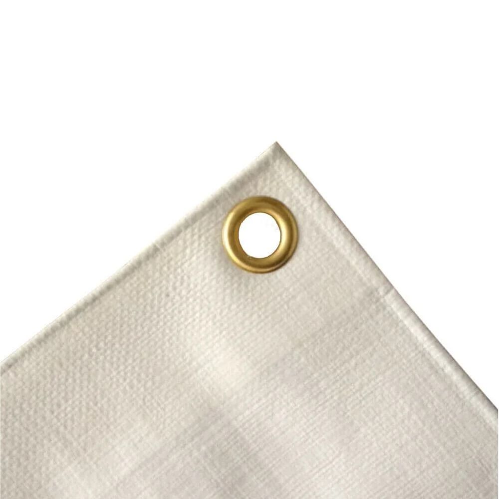 Bâche de protection 4x6m blanche, étanche et anti-uv 280g/m²