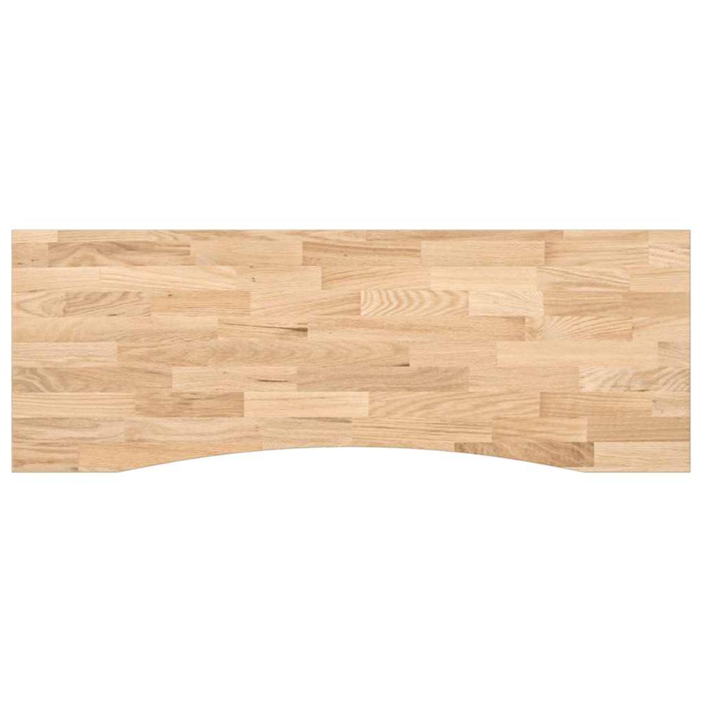 Dessus de bureau non traité bois massif de chêne rectangulaire