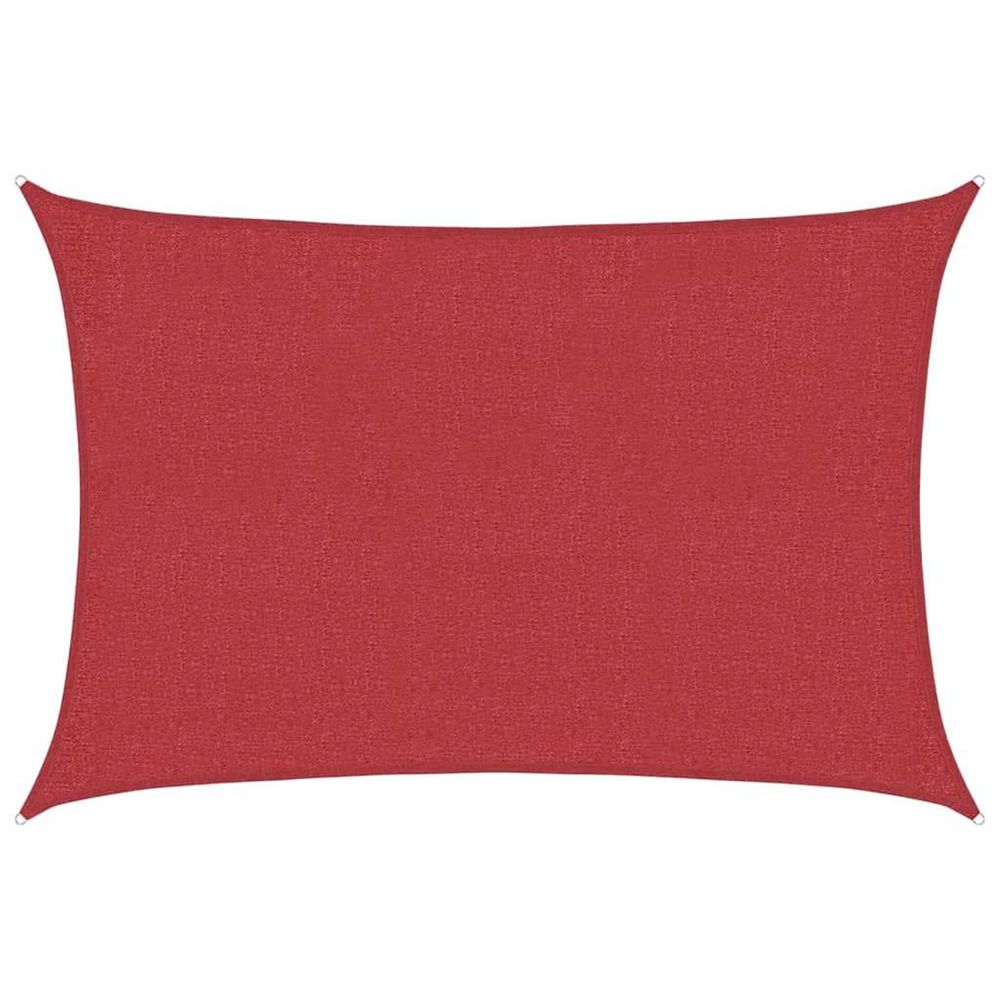Voile d'ombrage 160 g/m² rouge 2x3 m pehd
