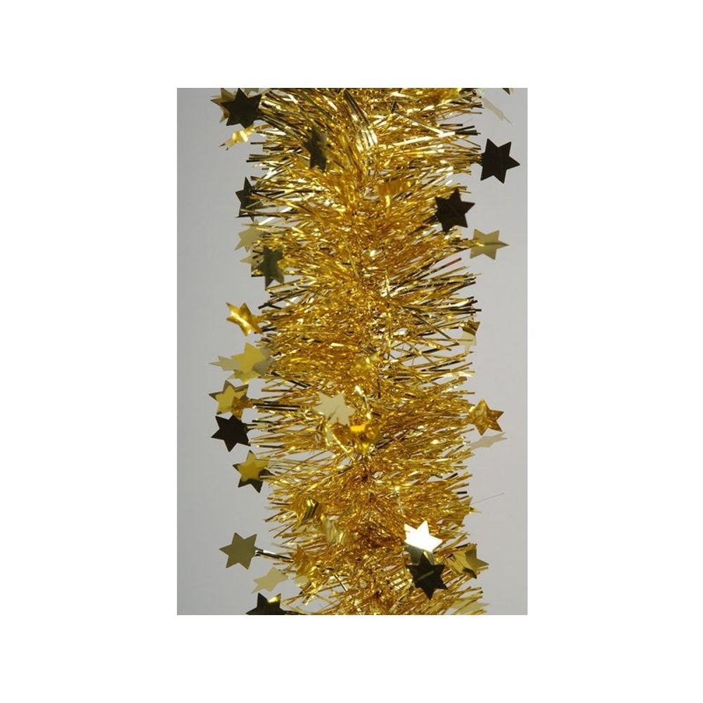 Guirlande décorative de noël etoile or clair, h.270 cm