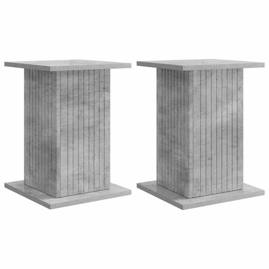 Support de plante 2 pc gris béton 30,5 x 30 x 43 cm