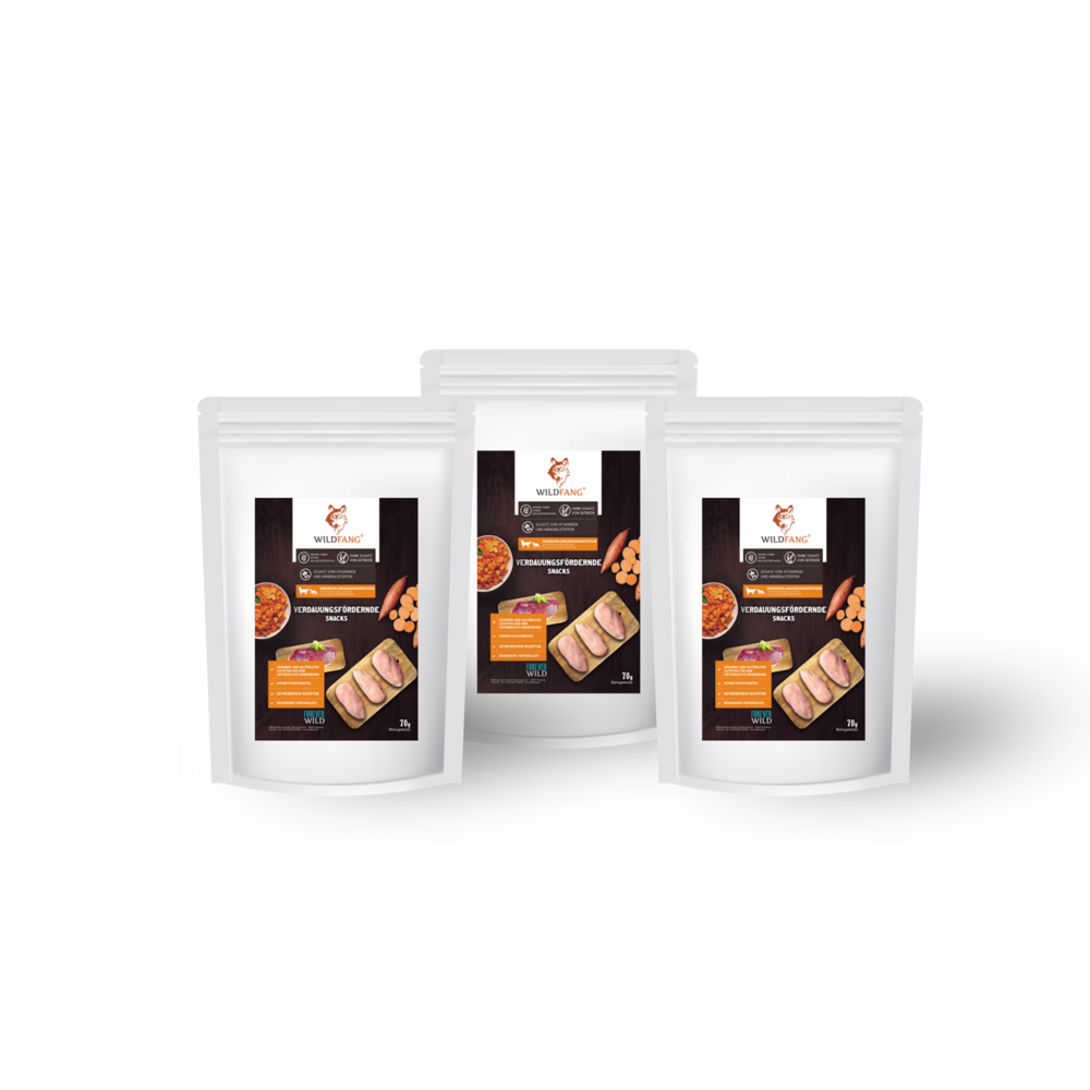 Wildfang - collations digestives sans céréales - 3 x 70 g