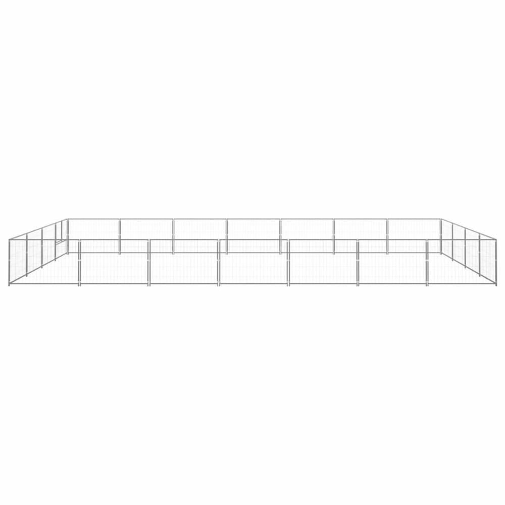 Chenil argenté 28 m² acier