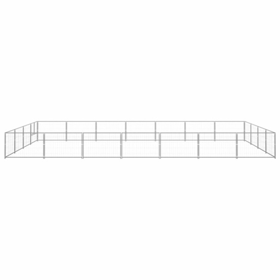 Chenil argenté 28 m² acier