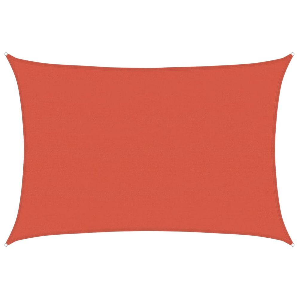 Voile d'ombrage 160 g/m² terre cuite 5x6 m pehd