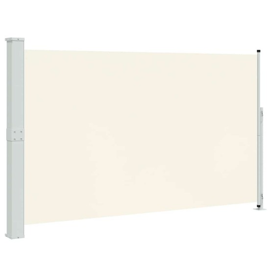Auvent latéral rétractable de patio 180x300 cm crème