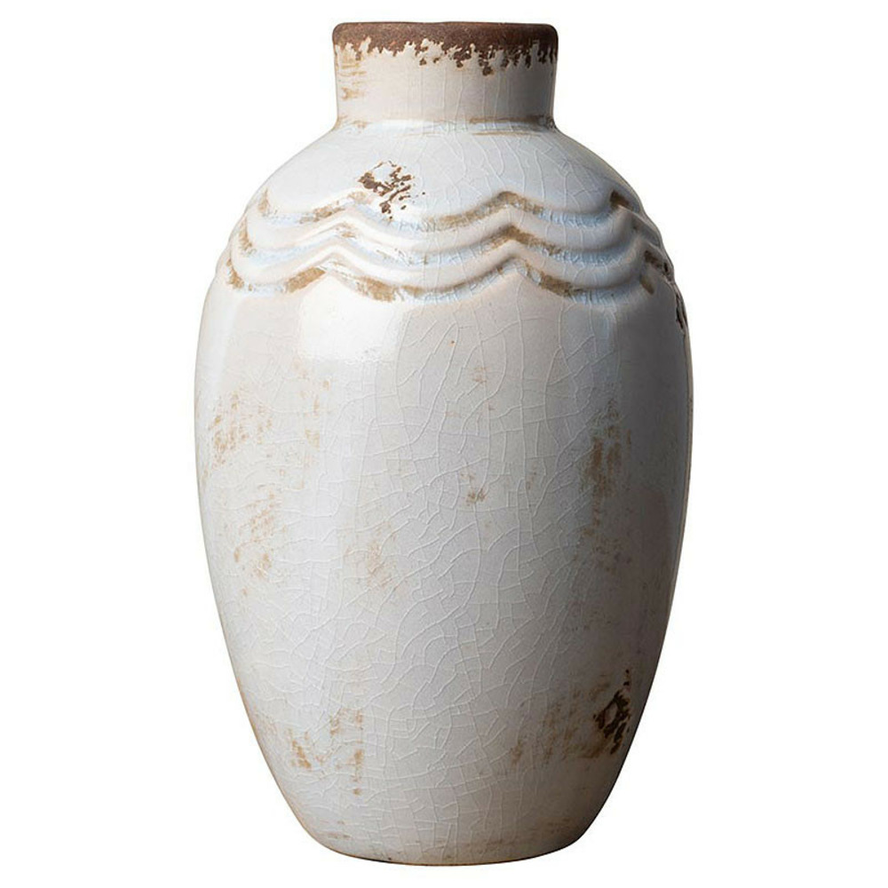 Vase blanc grâce 15x9cm