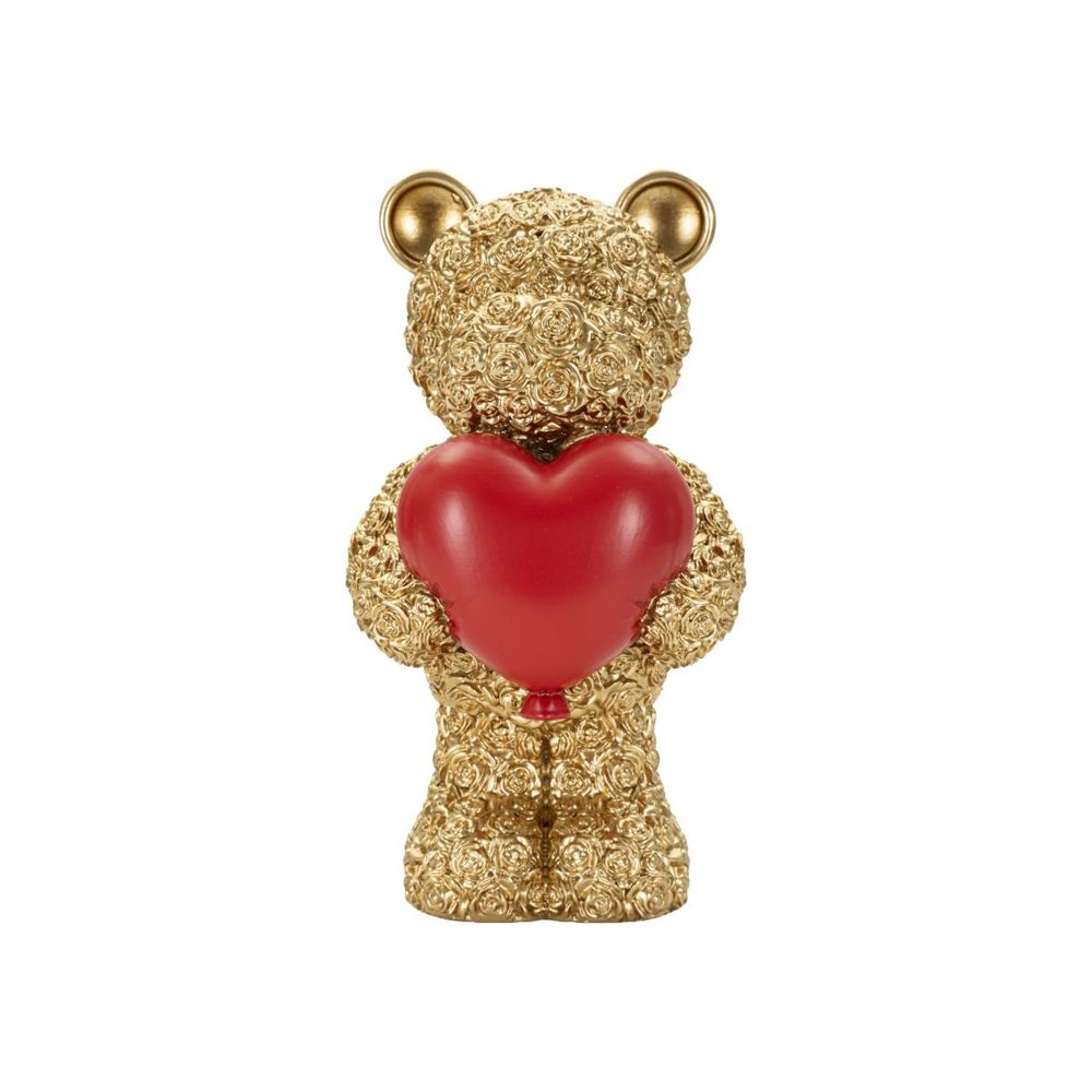 Statuette ourson cœur 