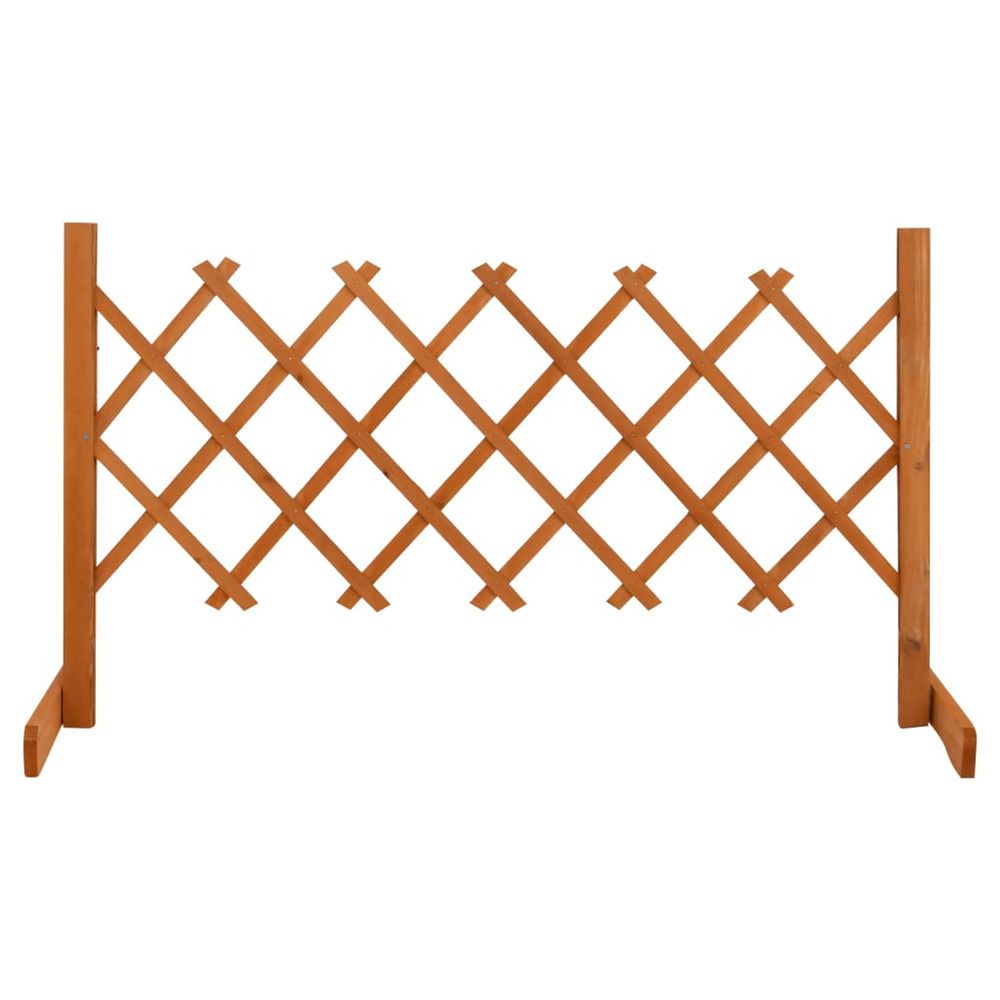 Clôture en treillis de jardin orange 120x60 cm bois de sapin