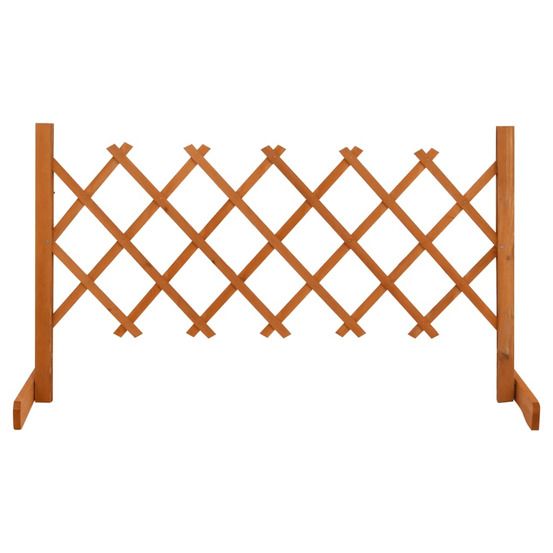 Clôture en treillis de jardin orange 120x60 cm bois de sapin
