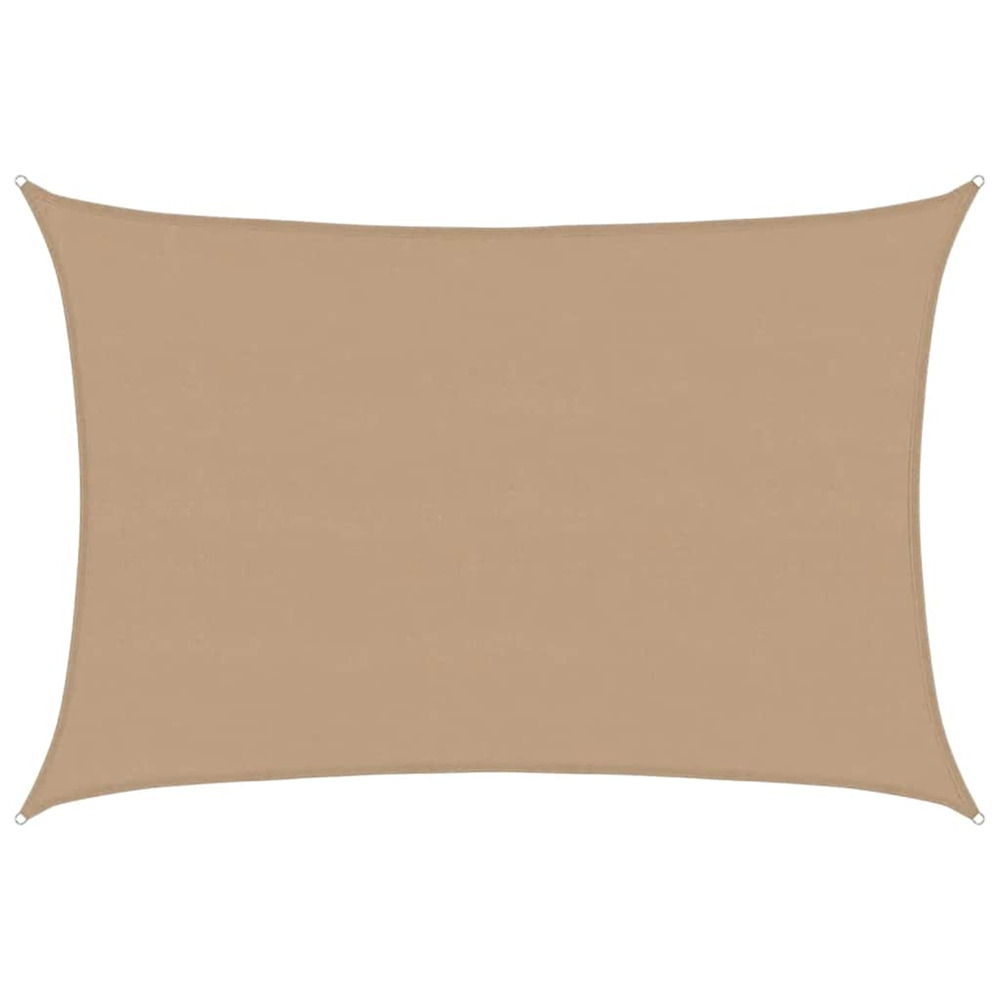 Voile d'ombrage 160 g/m² taupe 5x7 m pehd