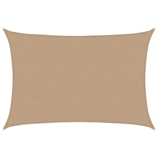 Voile d'ombrage 160 g/m² taupe 5x7 m pehd