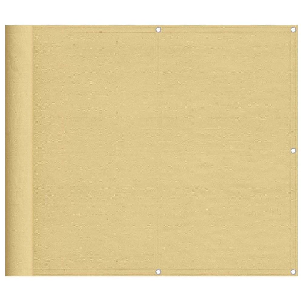 Écran de balcon sable 90x800 cm 100% polyester oxford