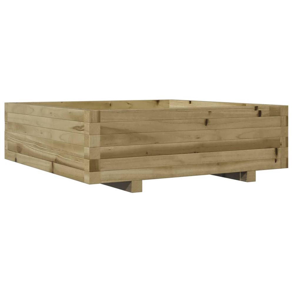 Jardinière d'extérieur 80x80x26,5 cm bois de pin imprégné