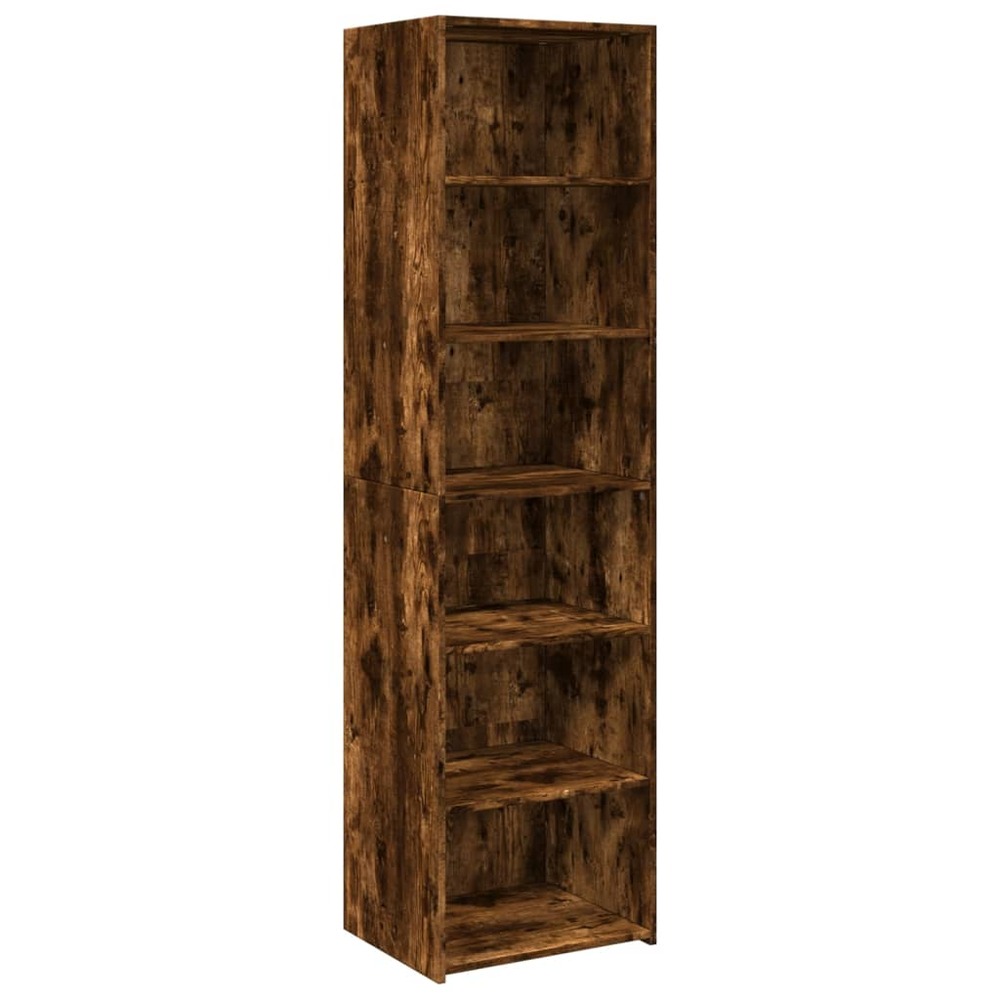 Buffet bahut commode armoire meuble de rangement organisateur cuisine salle de séjour salon haut 50 x 41 x 185 cm bois d'ingé