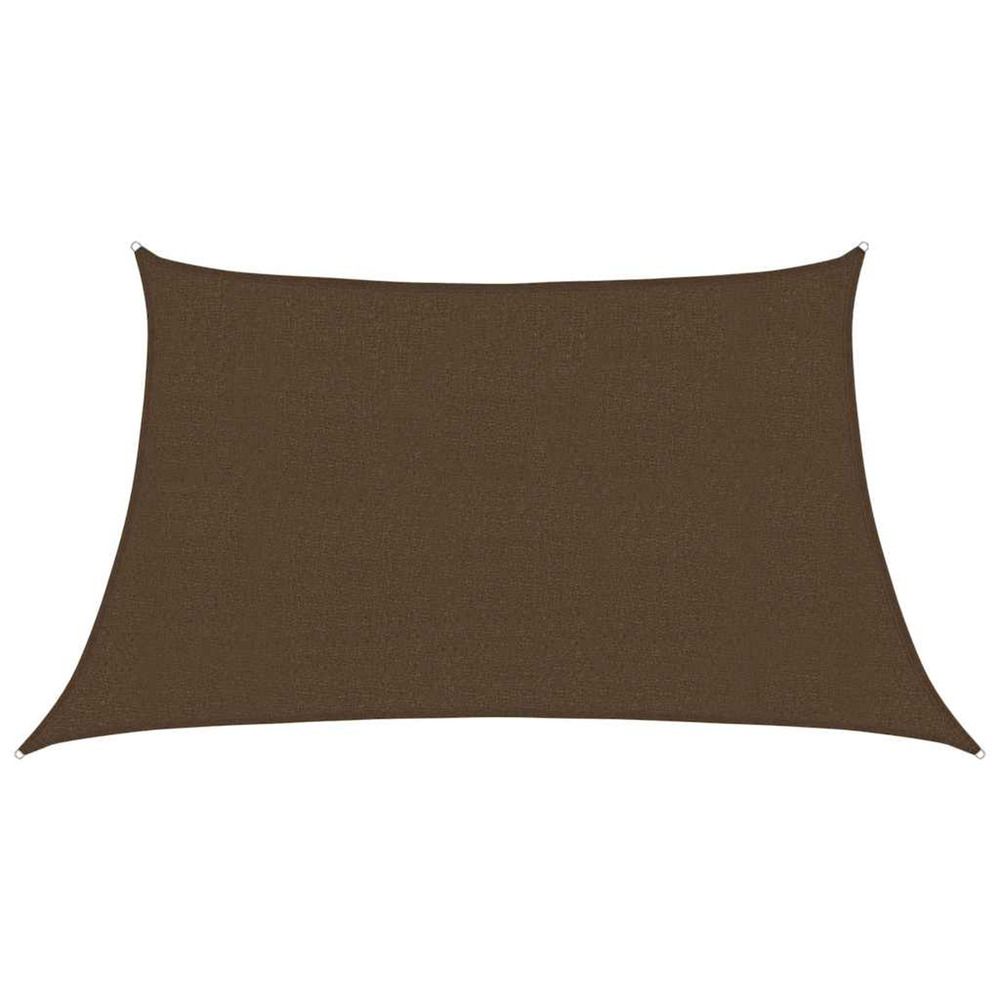 Voile d'ombrage 160 g/m² marron 3/4x2 m pehd