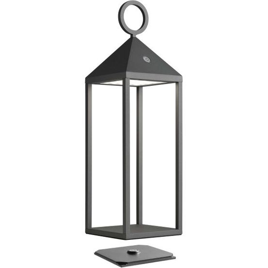 Lanterne en aluminium 47 cm anthracite